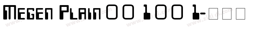 Megen Plain001001字体转换